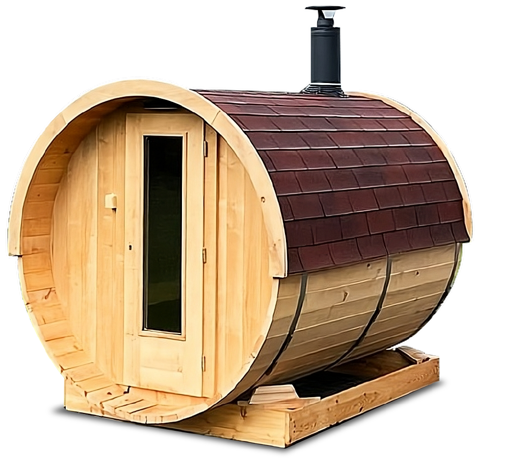 Dřevěná sauna - venkovní sudová sauna